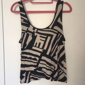 Black and Tan tank top